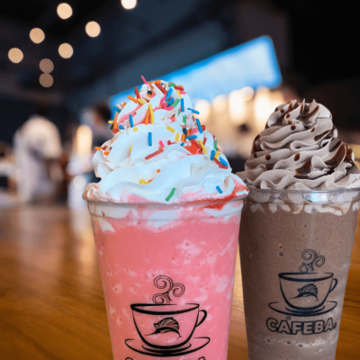 Café Acapulco Caféba 2 kinds of frapuccinos